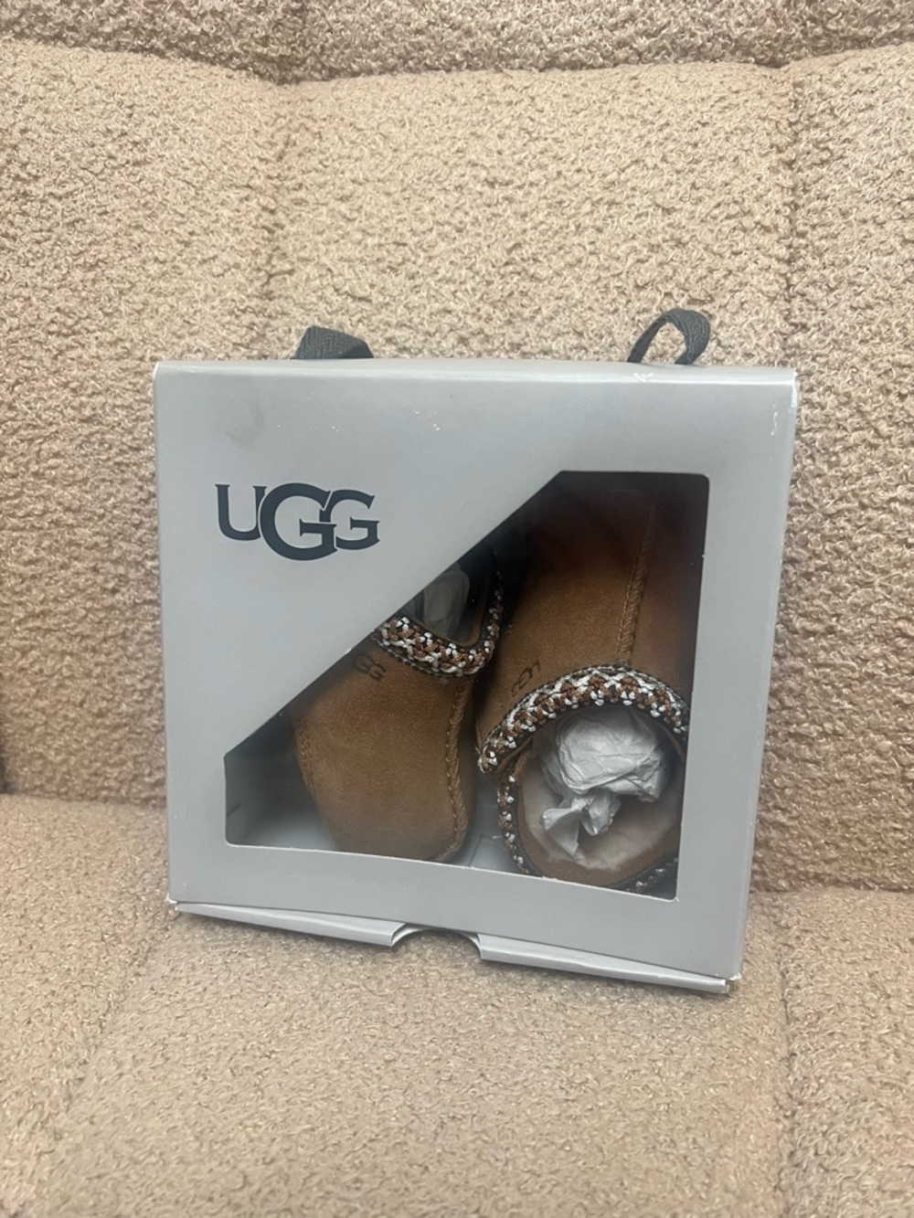 UGG Chestnut Suede Infant Moccasins